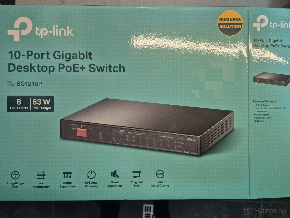 TP-Link 10-Port Gigabit Desktop PoE+ Switch - 4