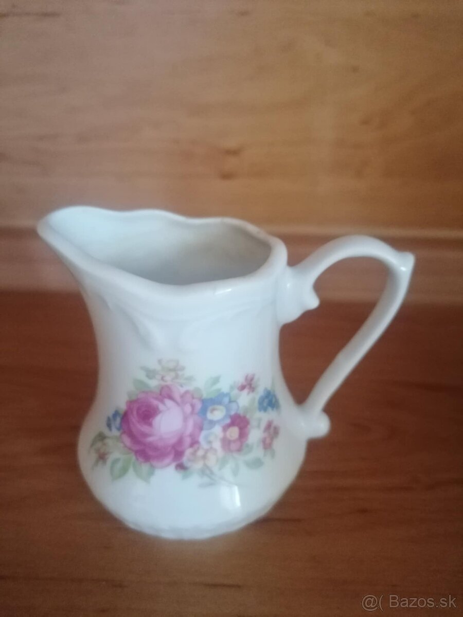 Čajová súprava, porcelánové misky, poháre - 4