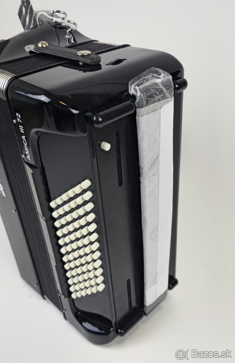 Nový akordeón Hohner AMICA III, 72bas, 3 hlas + záruka - 4