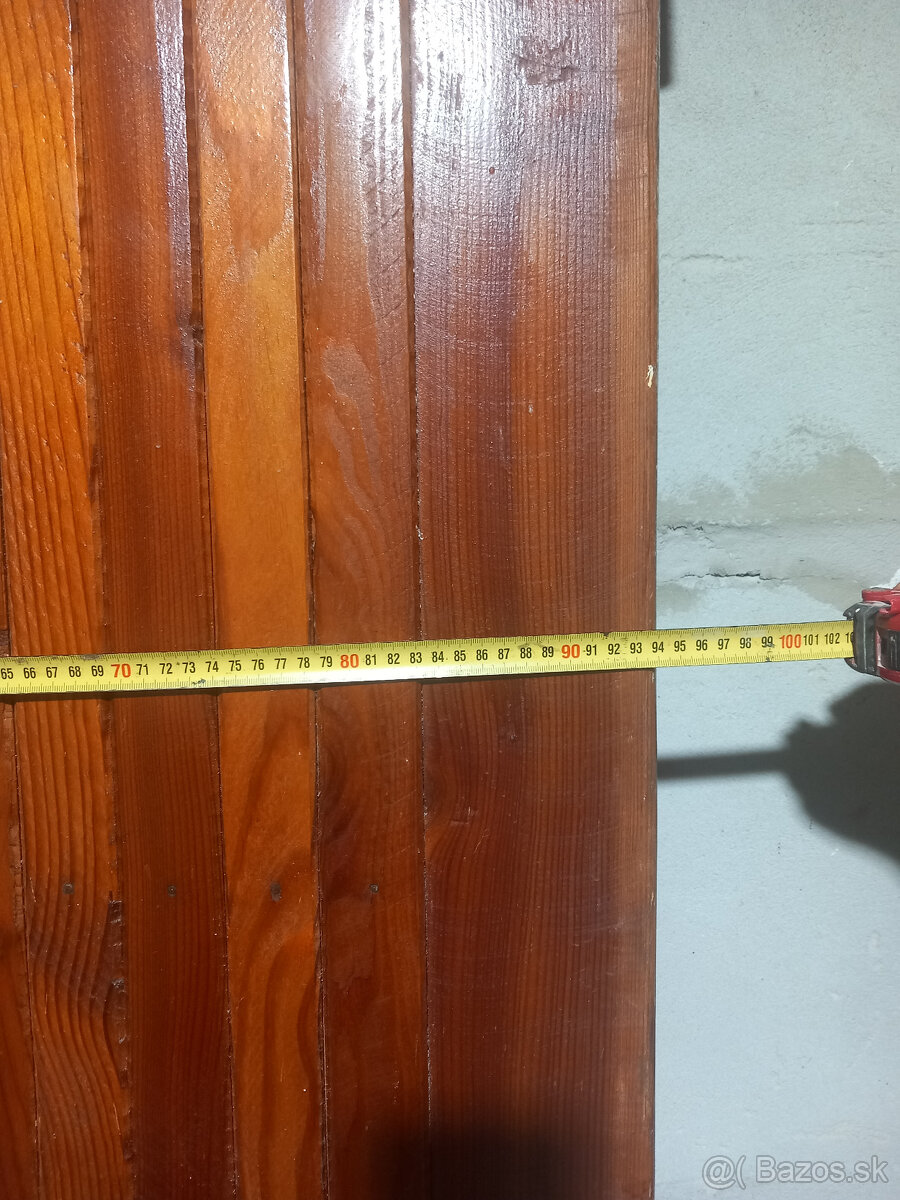 Predám drevené vchodové dvere "90" - 4