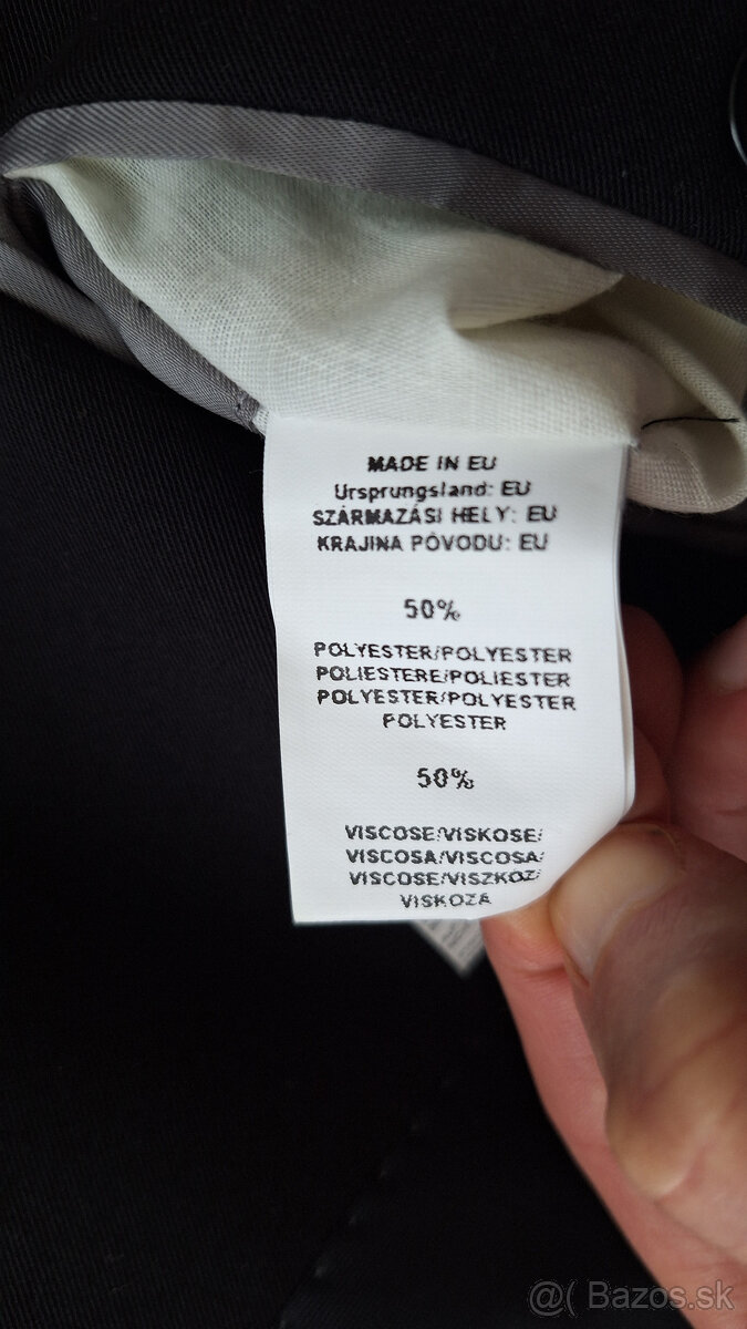 Čierny oblek Saxoo - 4