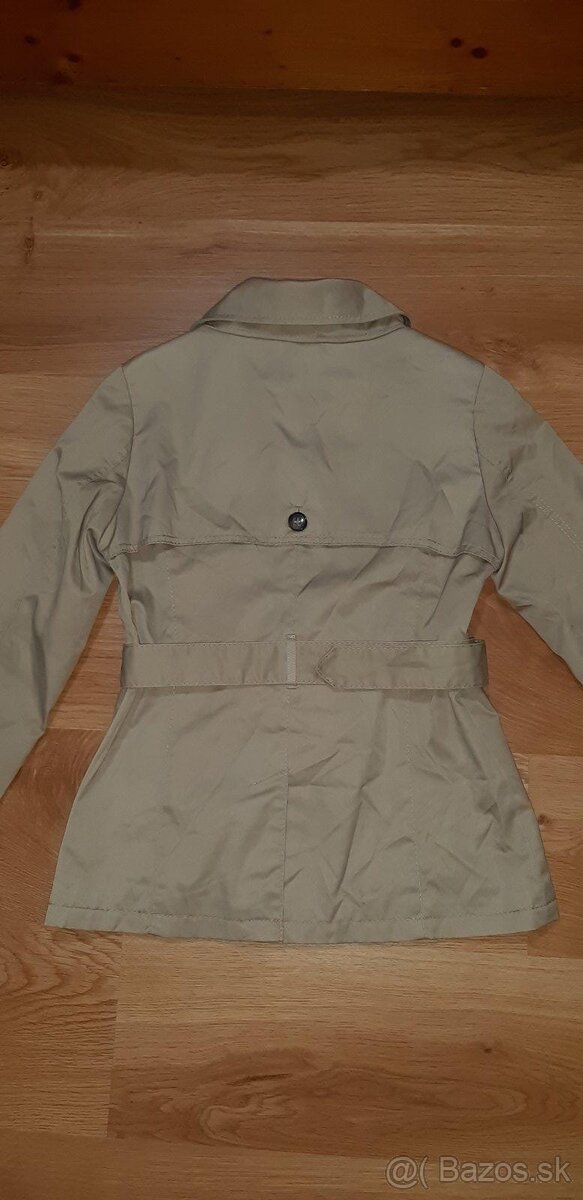 Prechodný krémový kabát H&M 36 - 4