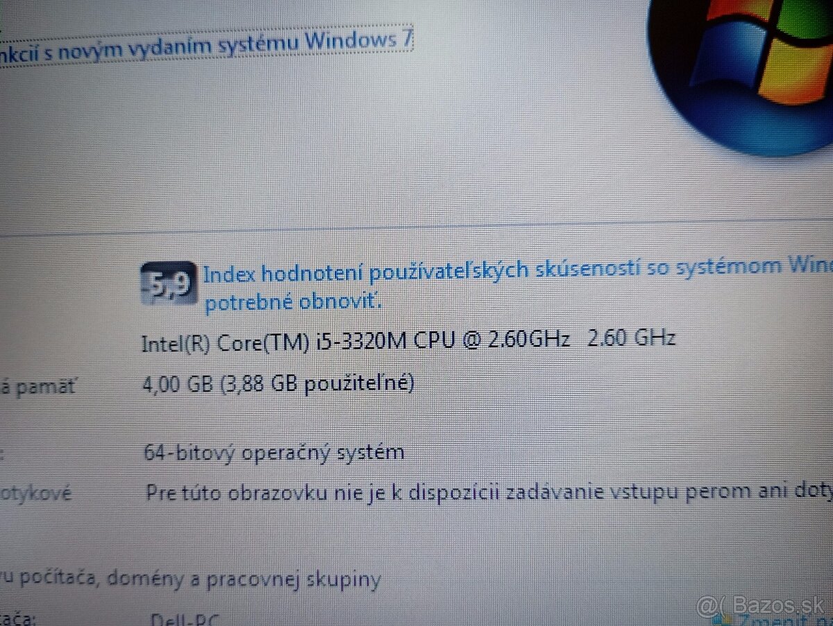 predám notebook DELL LATITUDE E6430 , WINDOWS 7 - 4