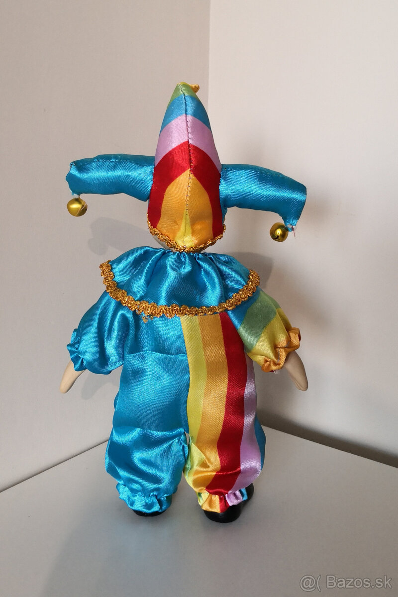 Stará zberateľská bábika klaun 26cm - 4