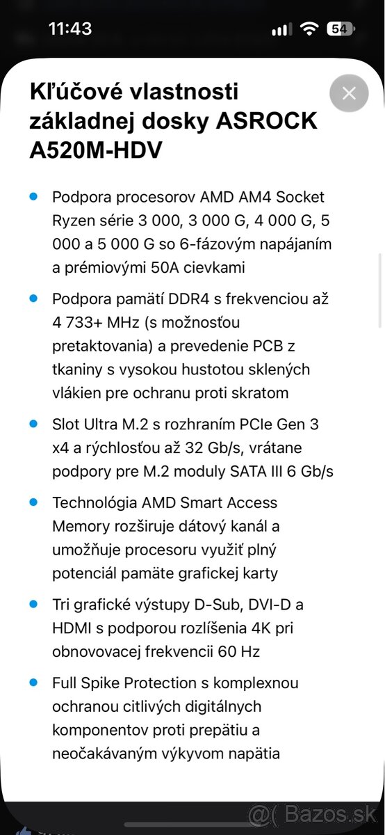 Maticna doska - ASROCK A520M-HDV - 4