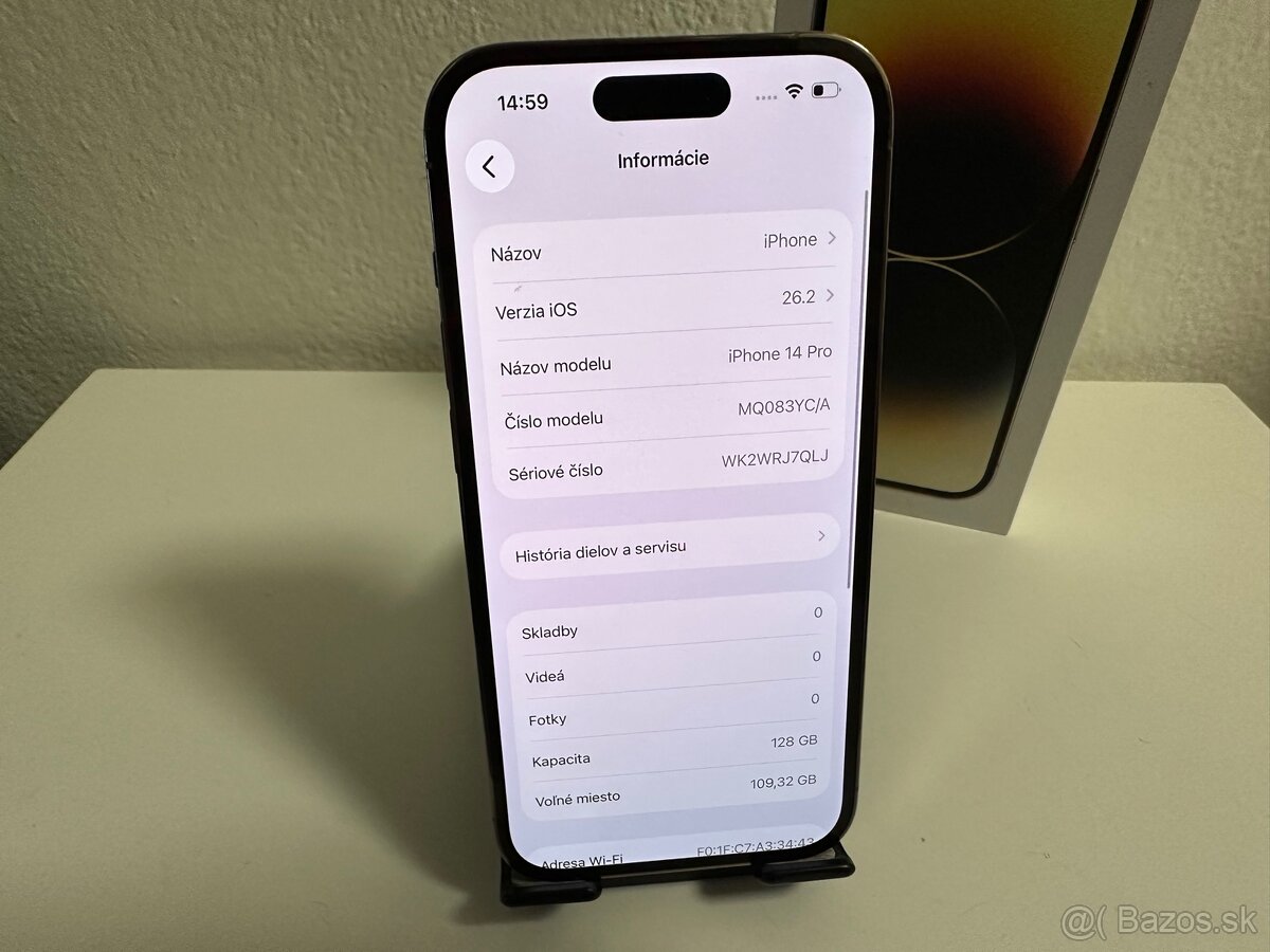 ✅ iPhone 14 Pro GOLD 100% Zdravie Batérie - 4