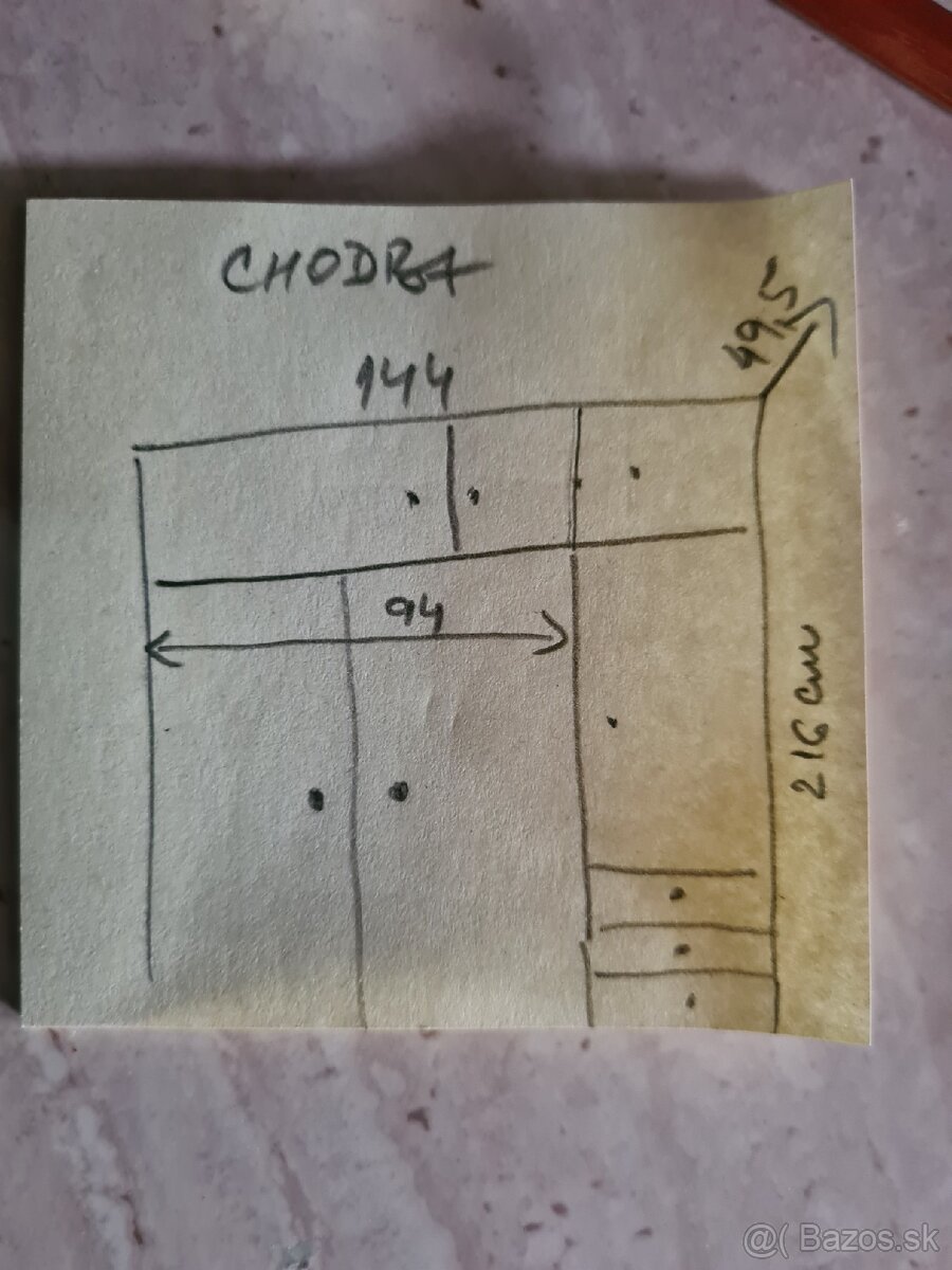 Predám chodbovú skrinu alebo do studentskej - 4