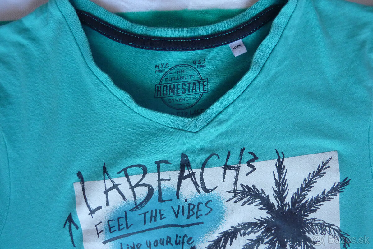 2 Krásne tričká s krátkym.ruk.,Zn.C&A, 100% bavlna, TOP STAV - 4