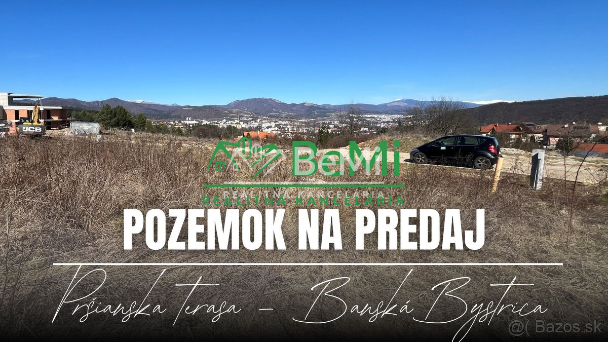 Stavebný pozemok 1208 m2, výhľad na mesto, Banská Bystrica - 4