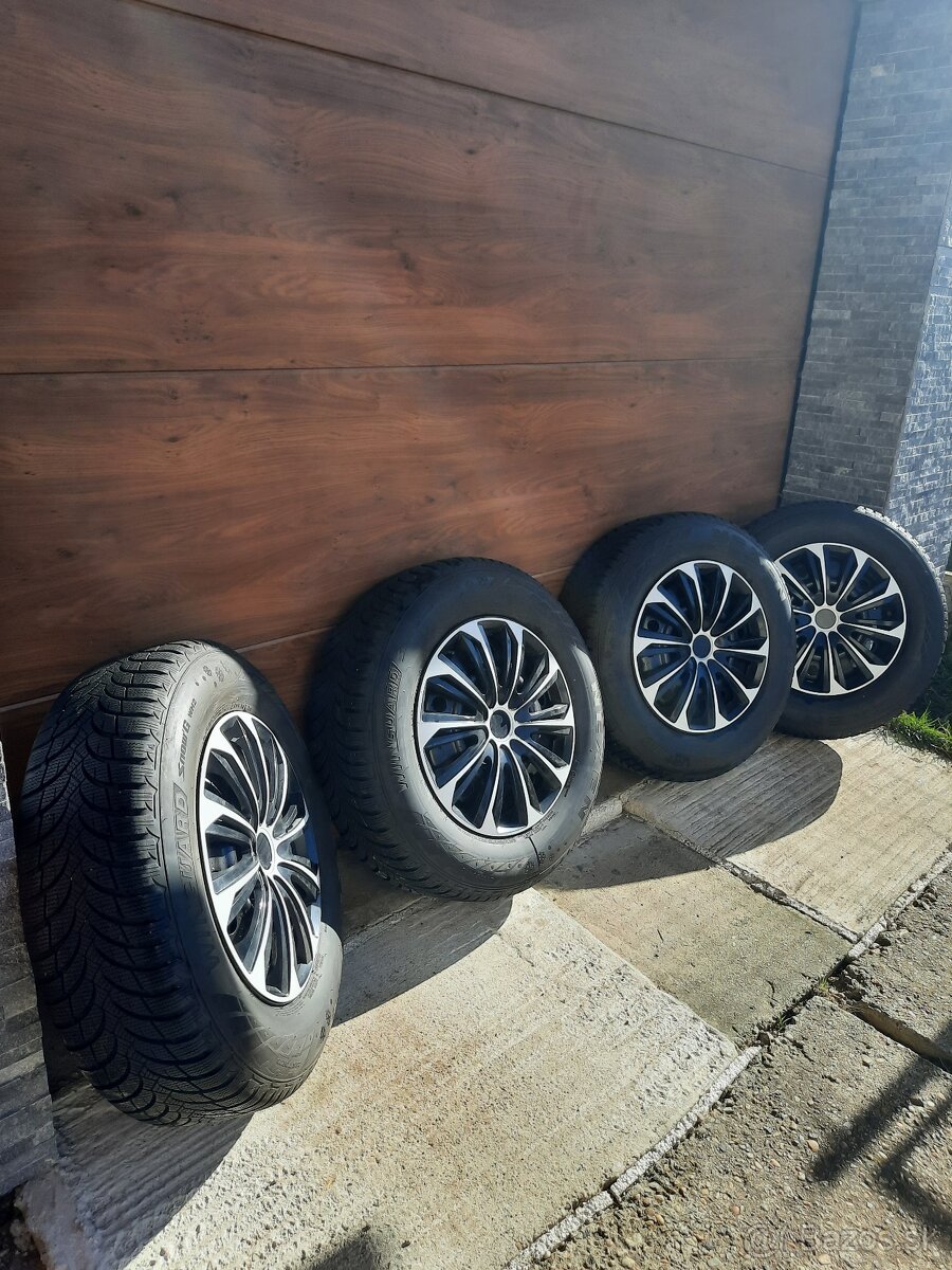 Predám zimné pneumatiky s plech. diskami - 4