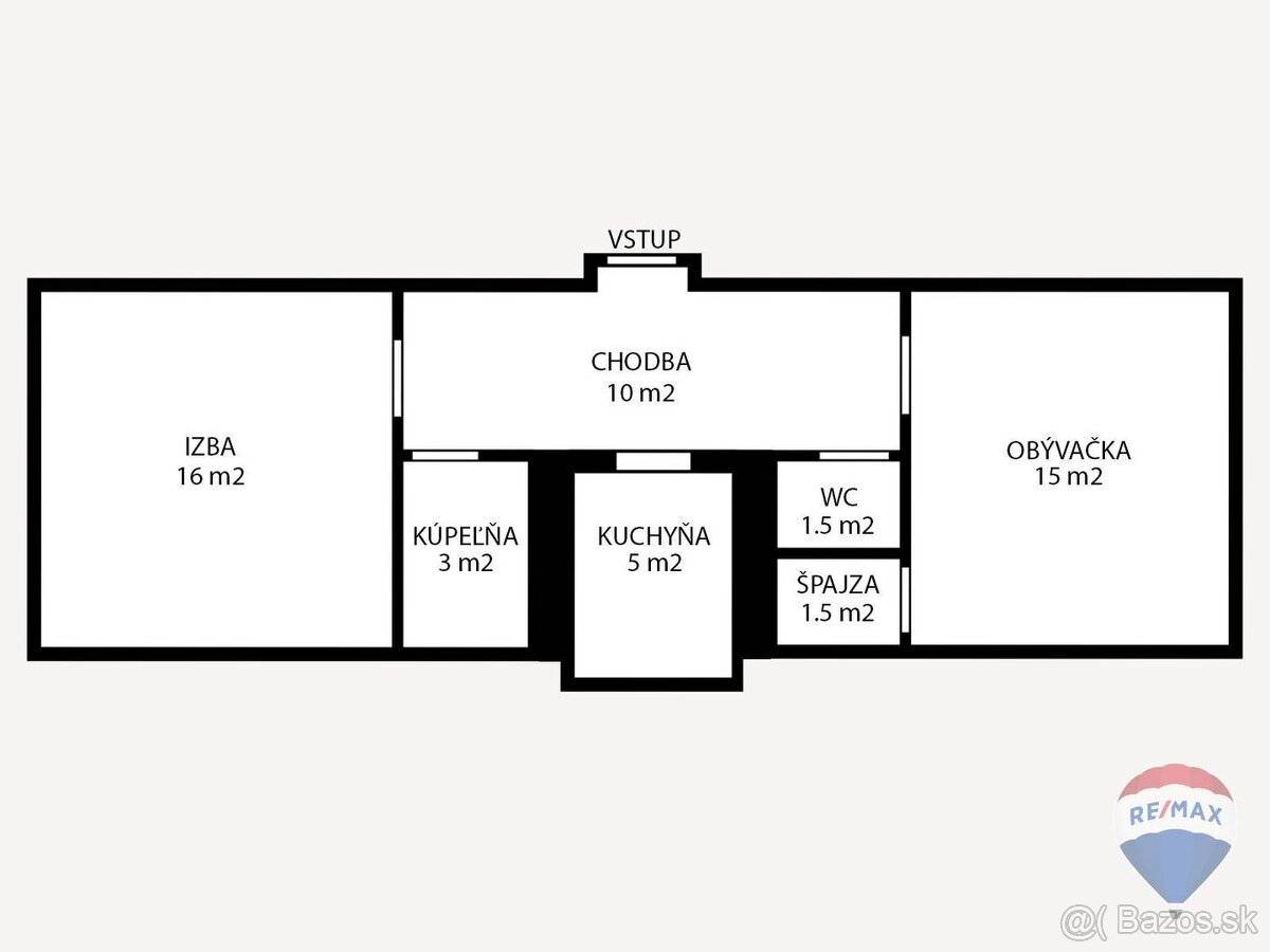 REZERVOVANE - na predaj 2-izbový byt 56 m2 Nemšová pôvodný s - 4