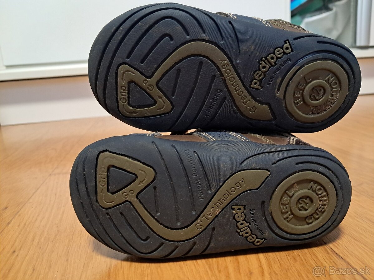 Topánočky Pediped - hnedé 22 - 4