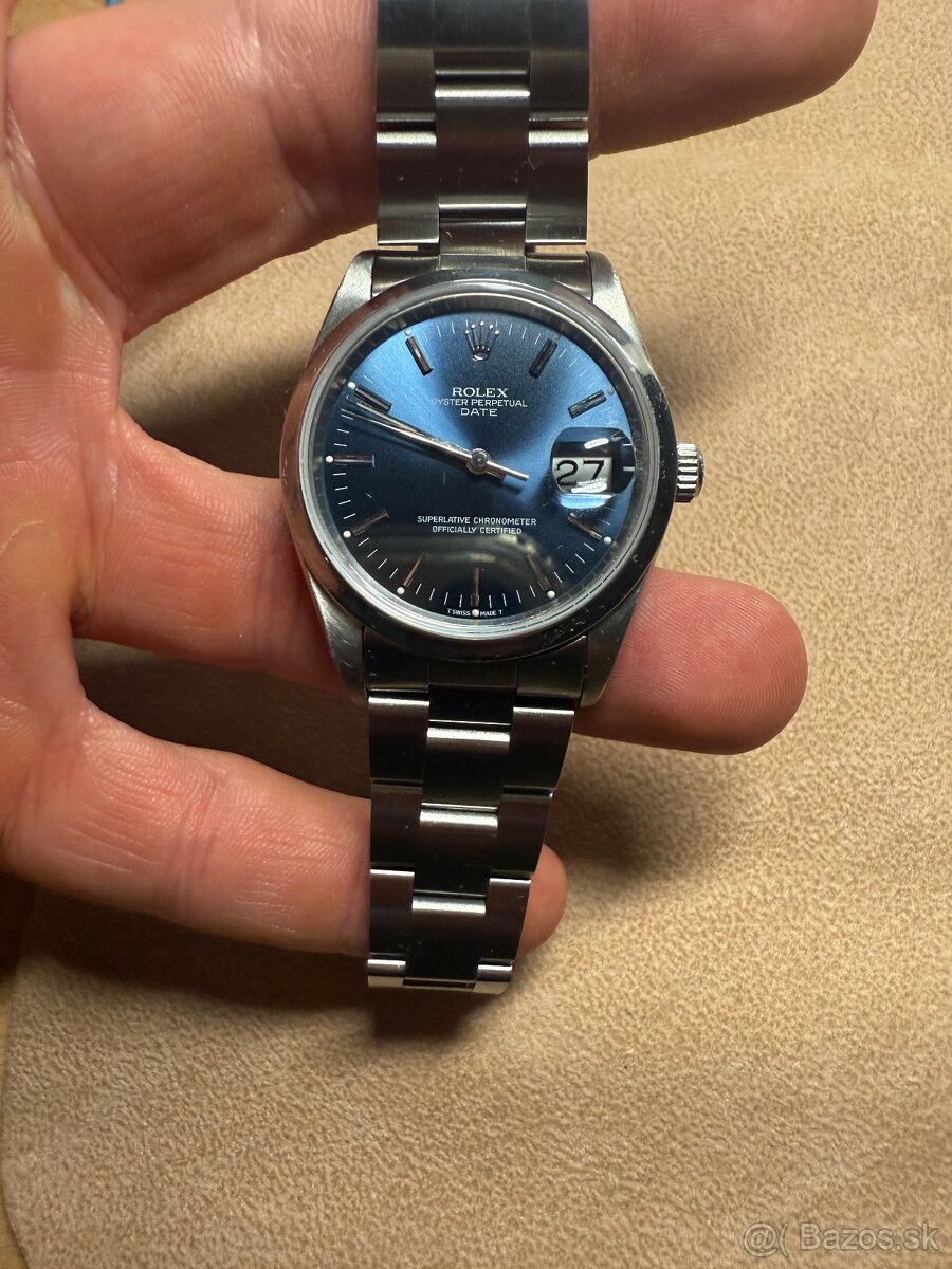 Predám Rolex Oyster Perpetual Date 34mm 1991 - 4