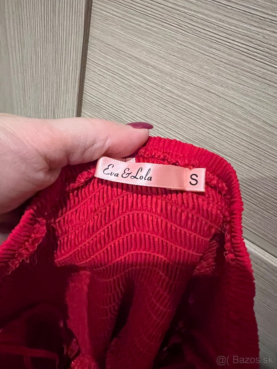 Červené spoločenské šaty Eva & Lola - 4