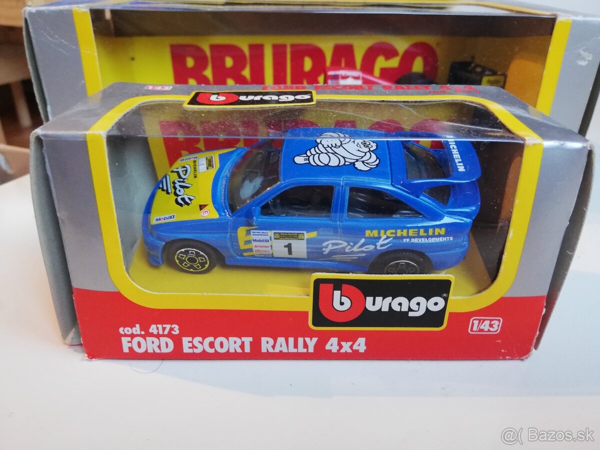 2x Bburago 1:24 Ferrari 641 +1:43 Ford Escort - 4