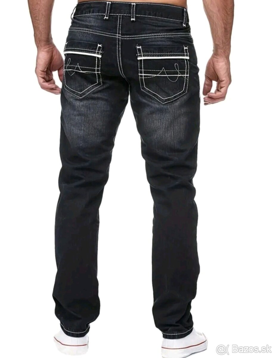 Pánske rifle slim fit - 4