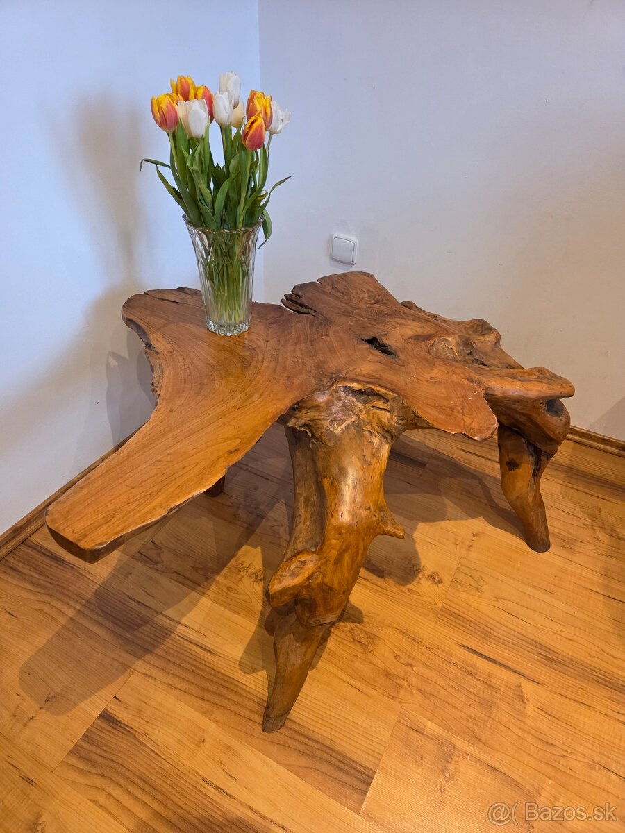 Masívny koreňový stolík - 4