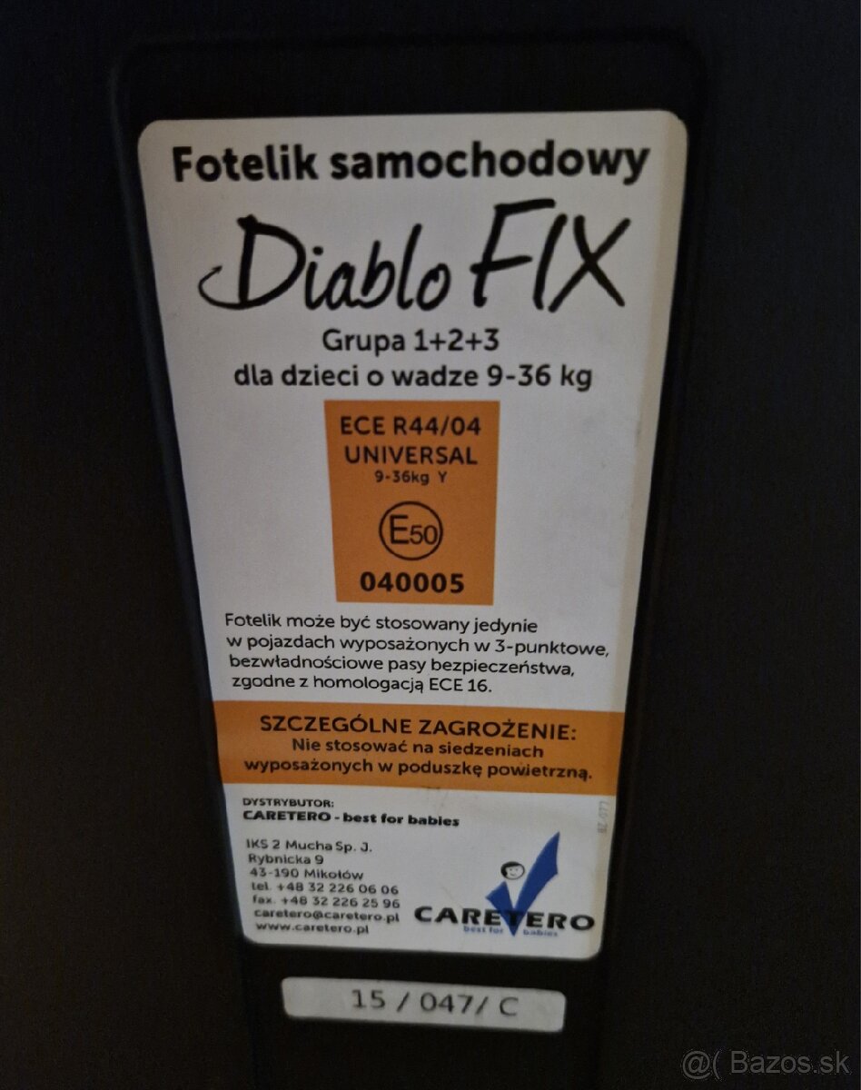 Detská autosedačka Caretero Diablo XL - 4