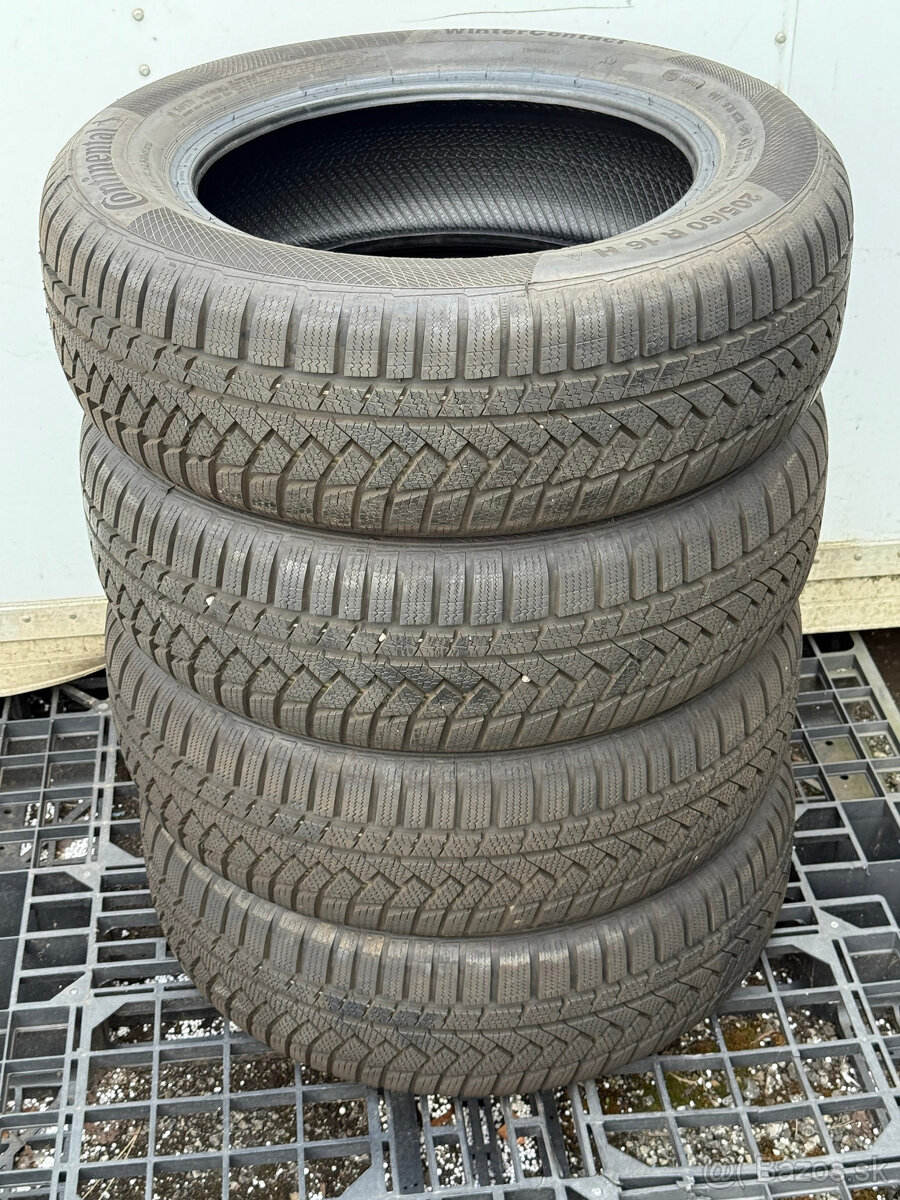 PREDÁM 4 kusy zimné pneumatiky CONTINENTAL 205/60 R16 92H - 4