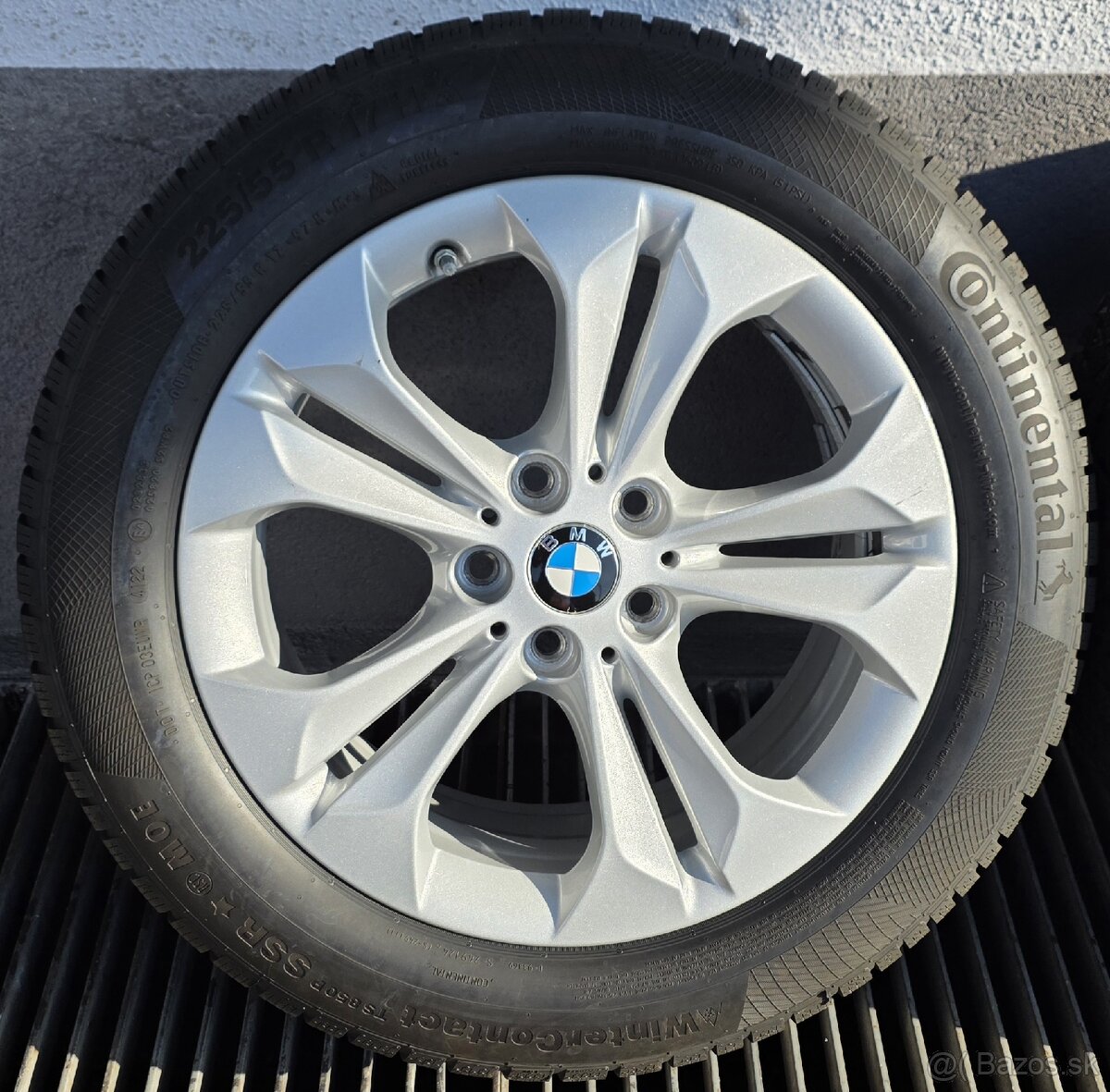225/55R17 zimné pneu+disky BMW Double-Spoke 564-reflexsilver - 4