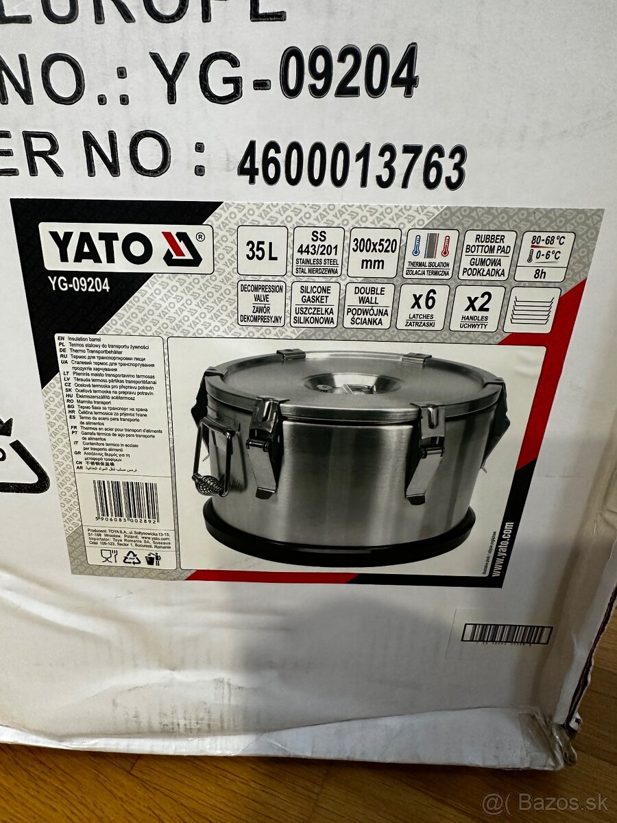 Nerezový termos Yato 35l - 4