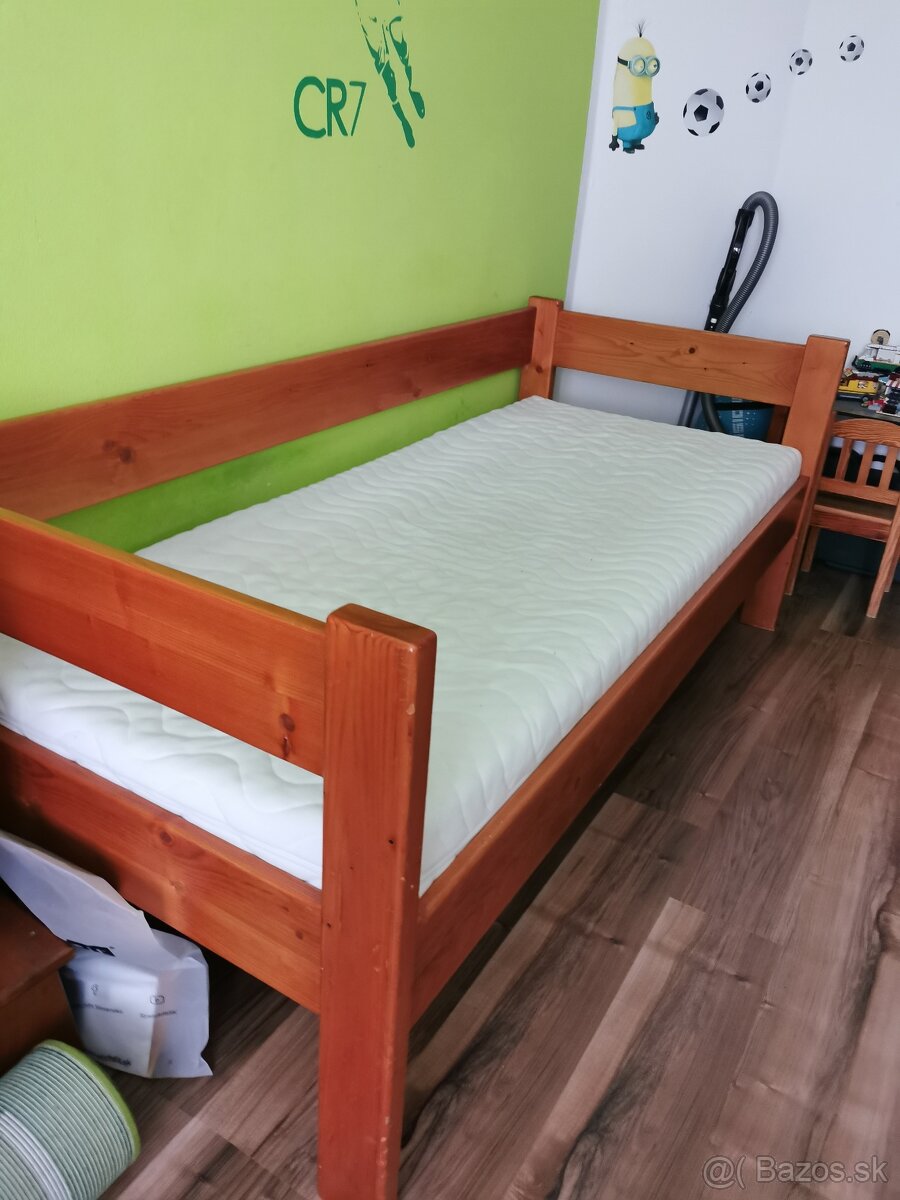 detská masívna posteľ +matrac - 4