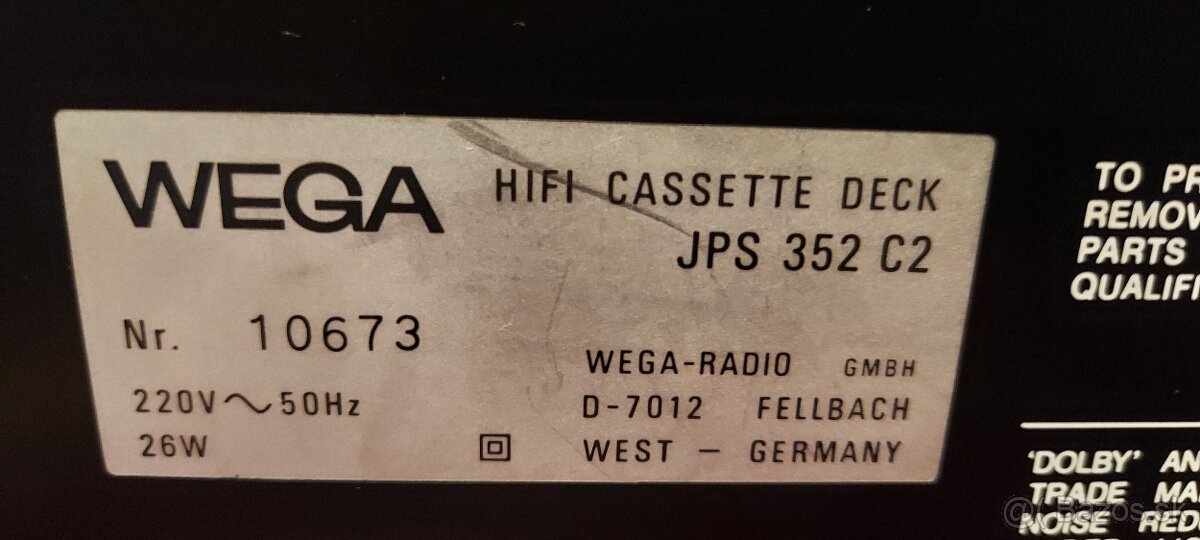 Predám deck Wega, Pioneer a Akai - 4