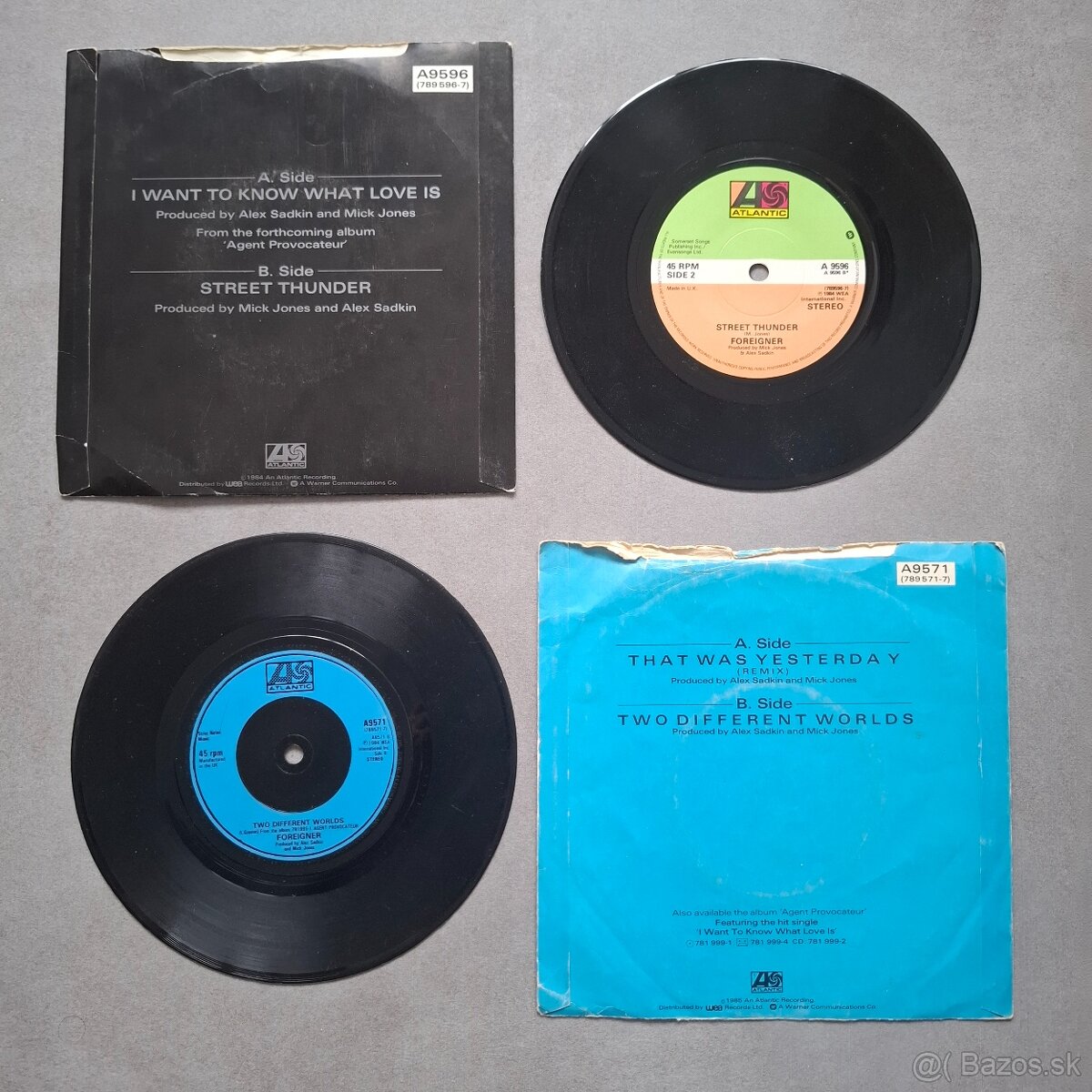 Foreigner – Kolekcia 3 x Vinyl / SP 7'' - 4