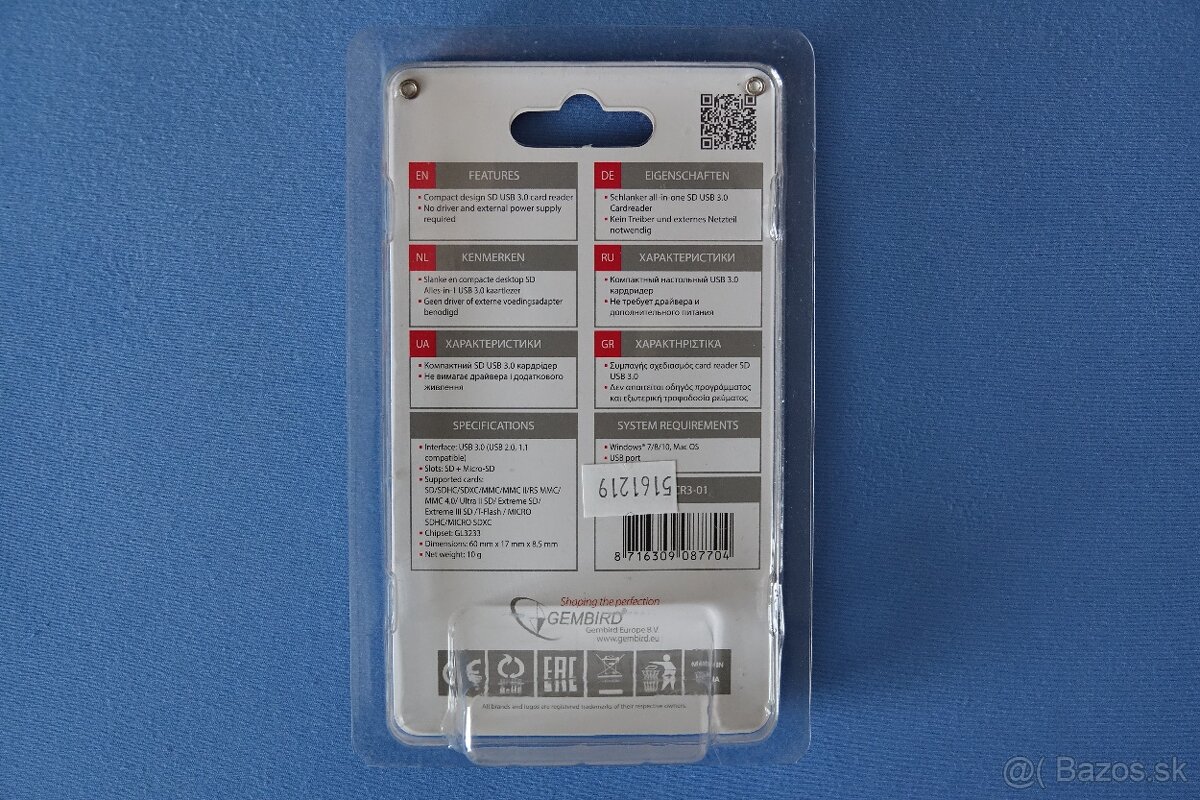 USB 3.0 čítačka SD/MicroSD pamäťových kariet - 4