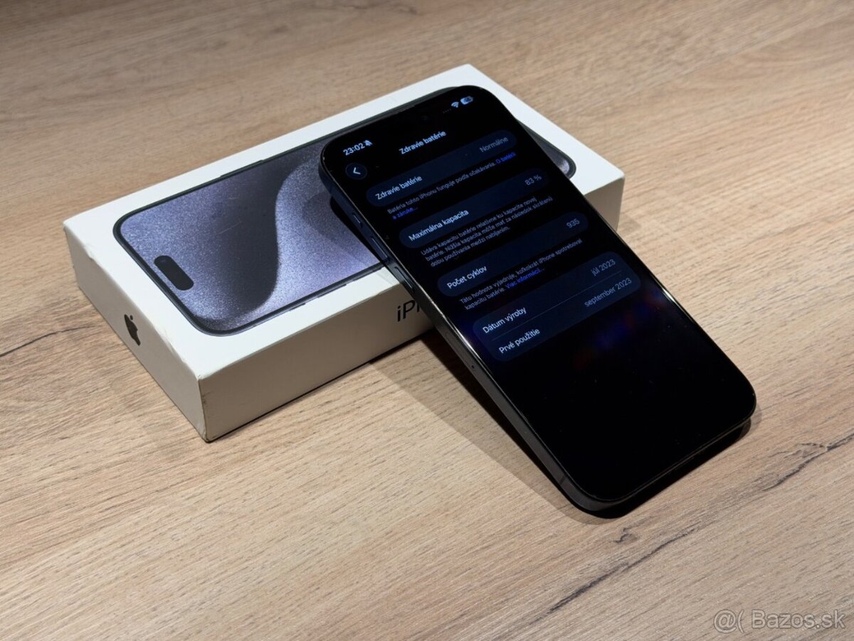 Predám iPhone 15 Pro Max 256 GB, Titanium Blue - 4