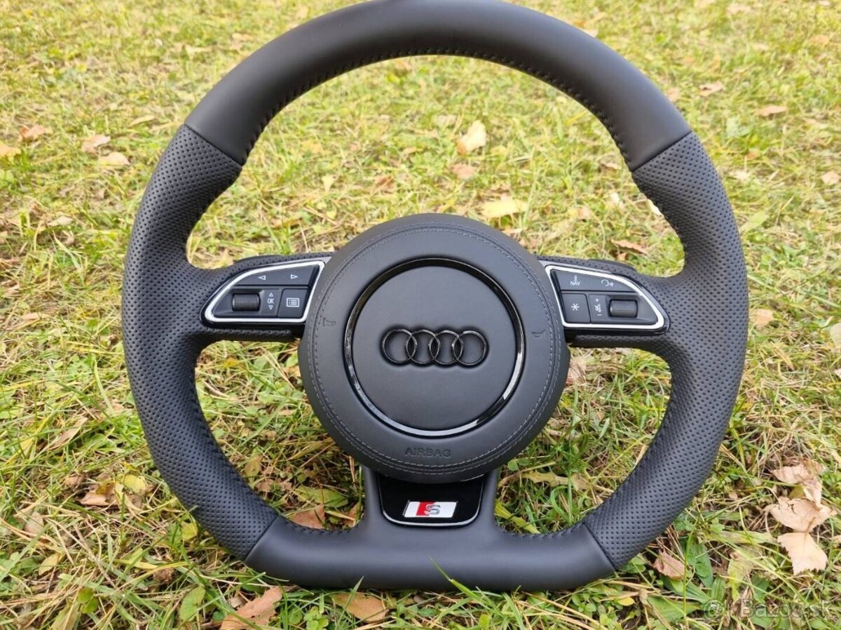 KOMPLET VOLANT AUDI KOŽENÝ PERFOROVANY MULTIFUNKCNY - 4