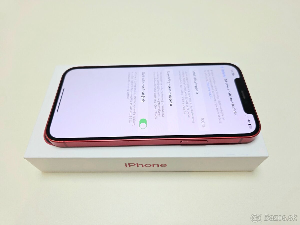 APPLE IPHONE 12 128GB RED,BATERKA 100% - 4