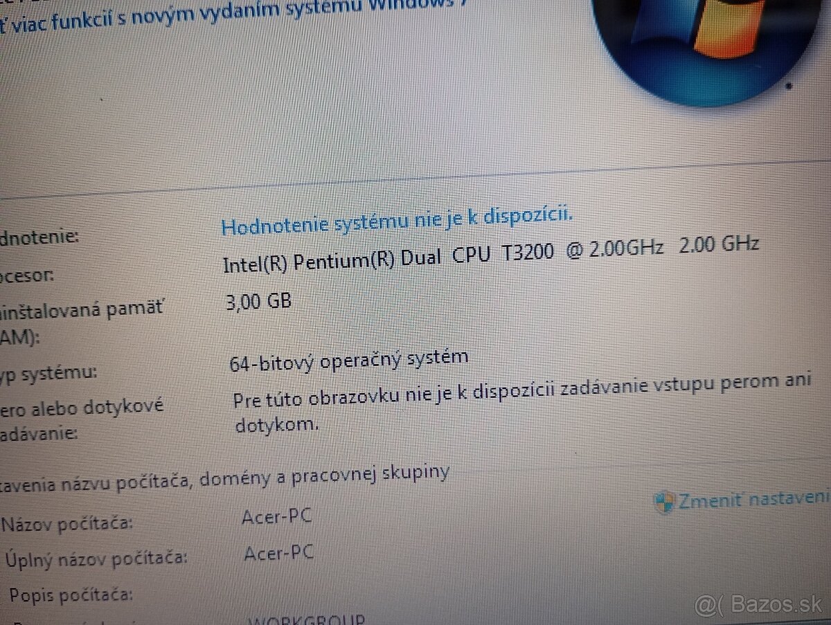 predám notebook ACER EXTENSA 5630Z , WINDOWS 7 - 4