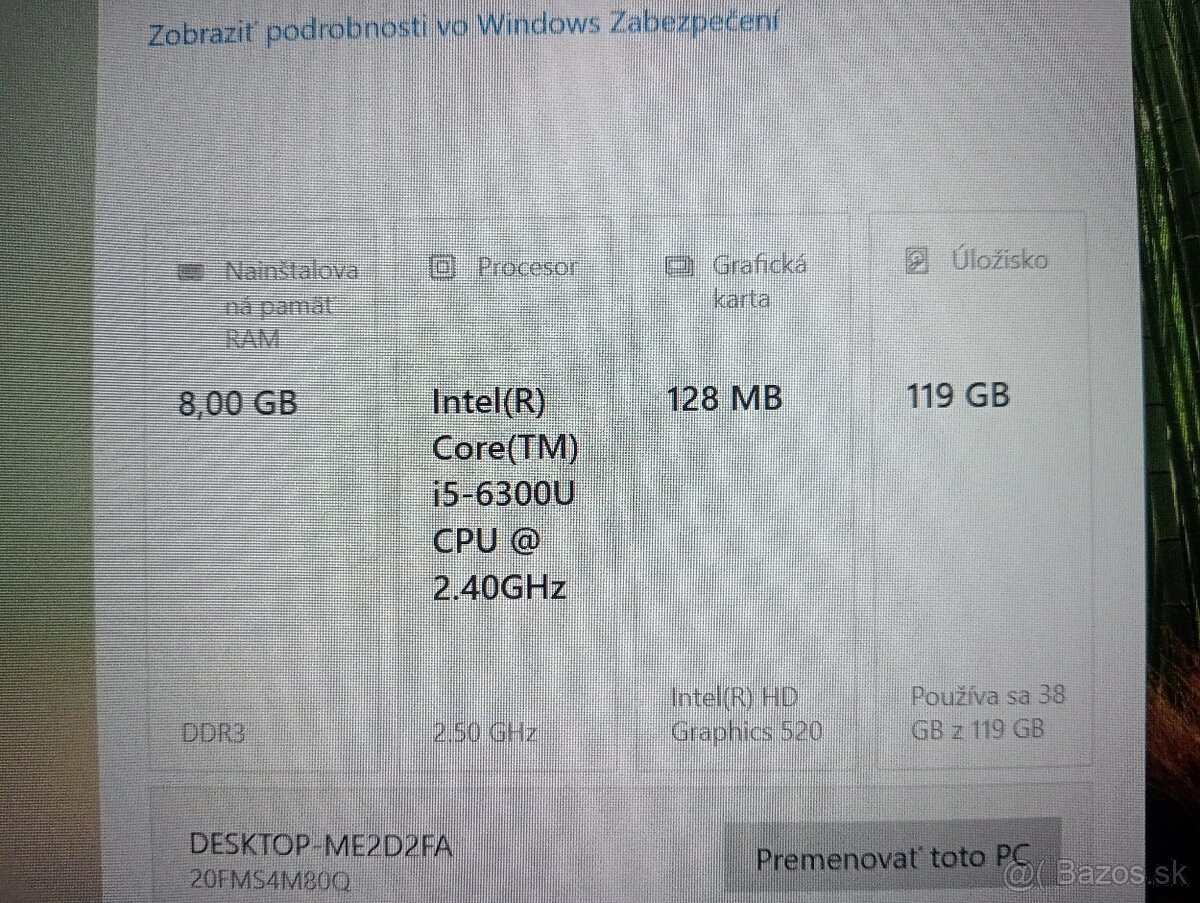 Lenovo Thinkpad T460,Intel core i5 ,8gb ram ,120gb ssd - 4