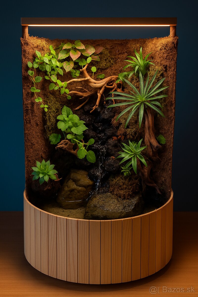 Dekoratívne paludárium s vodopádom - 4