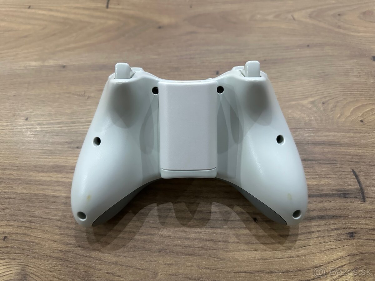 Originál bezdrôtový ovládač na XBOX 360 White - 4