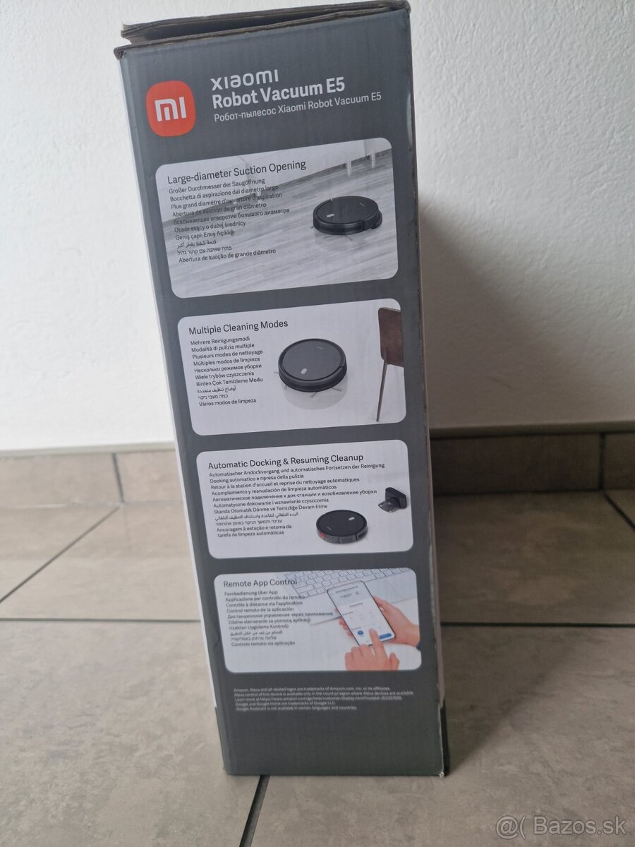 Robotický vysáva s mopom Xiaomi Robot Vacuum E5 Black EU - 4