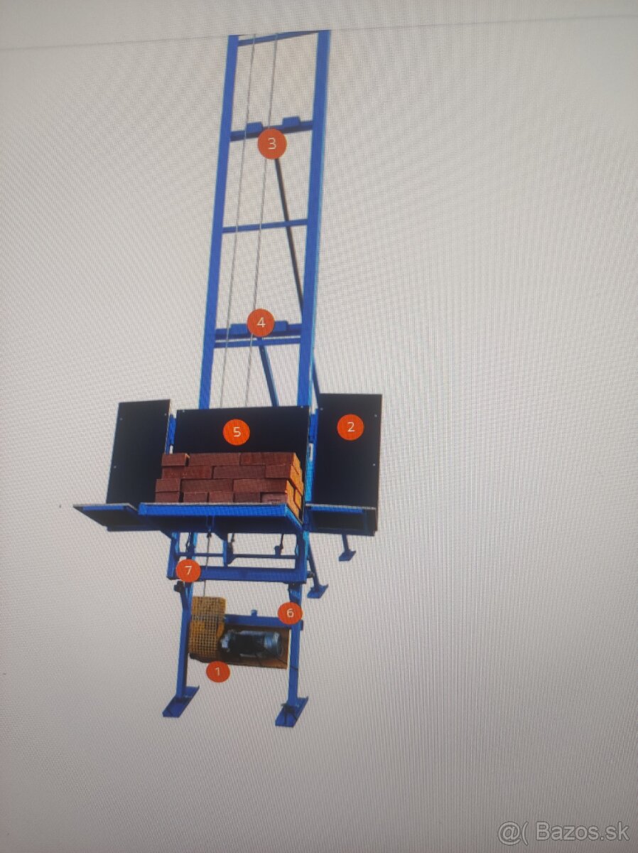 Stavební vrátek, výtah, žebřík - 4