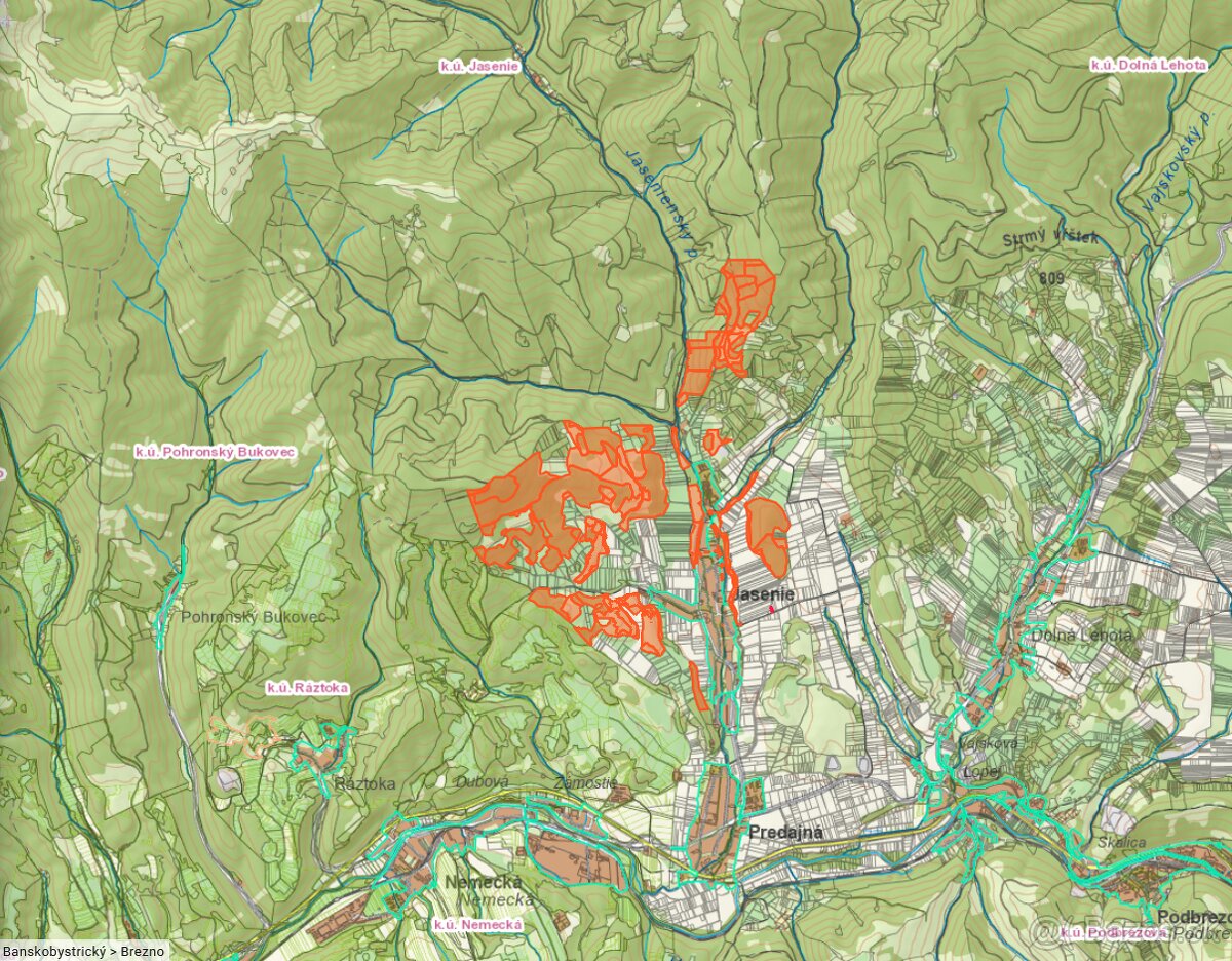 Jasenie - 20.818 m² (urbár), podhorie Nízkych Tatier - 4