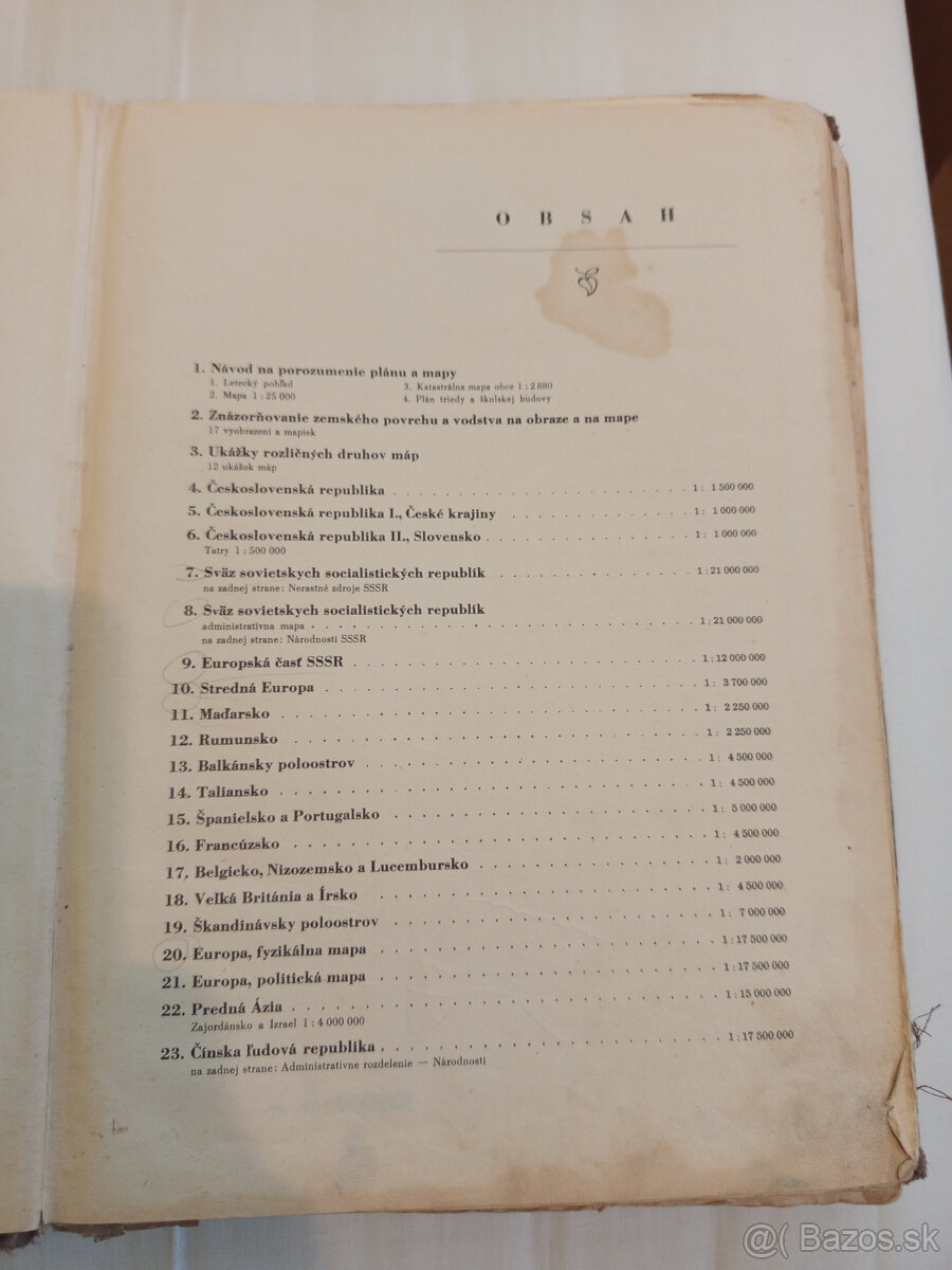 predám Školský zemepisný atlas - 4