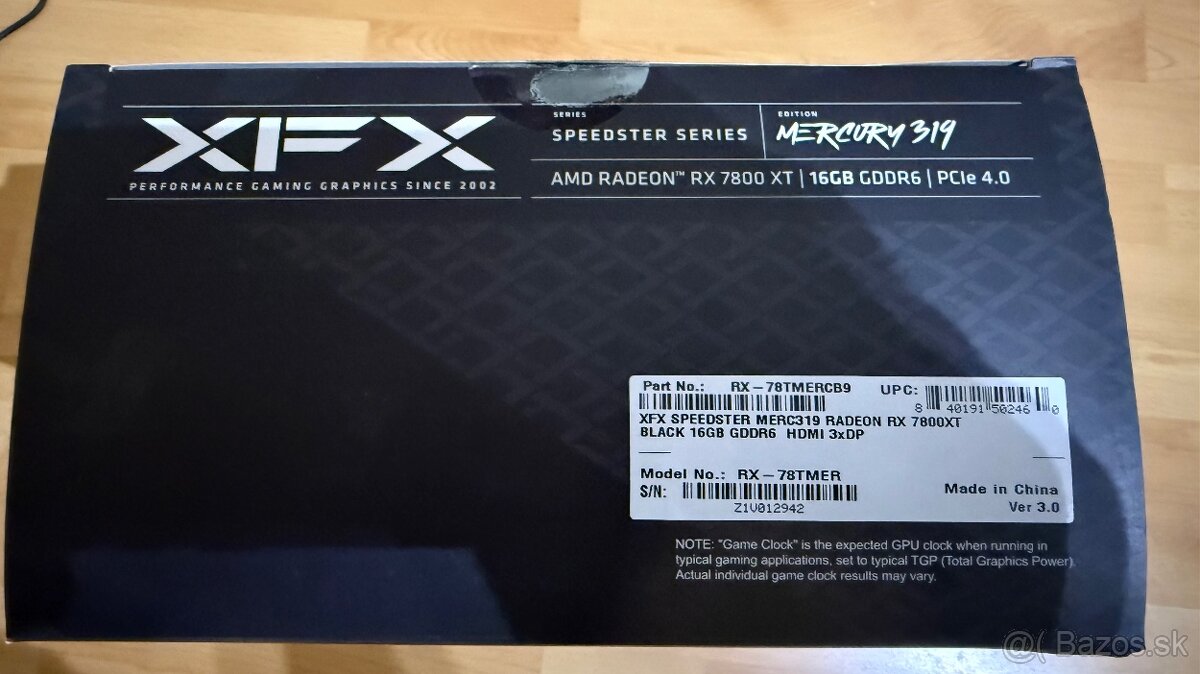 🎮 XFX RX 7800 XT MERC319 BLACK – 16 GB GDDR6 (v záruke) - 4