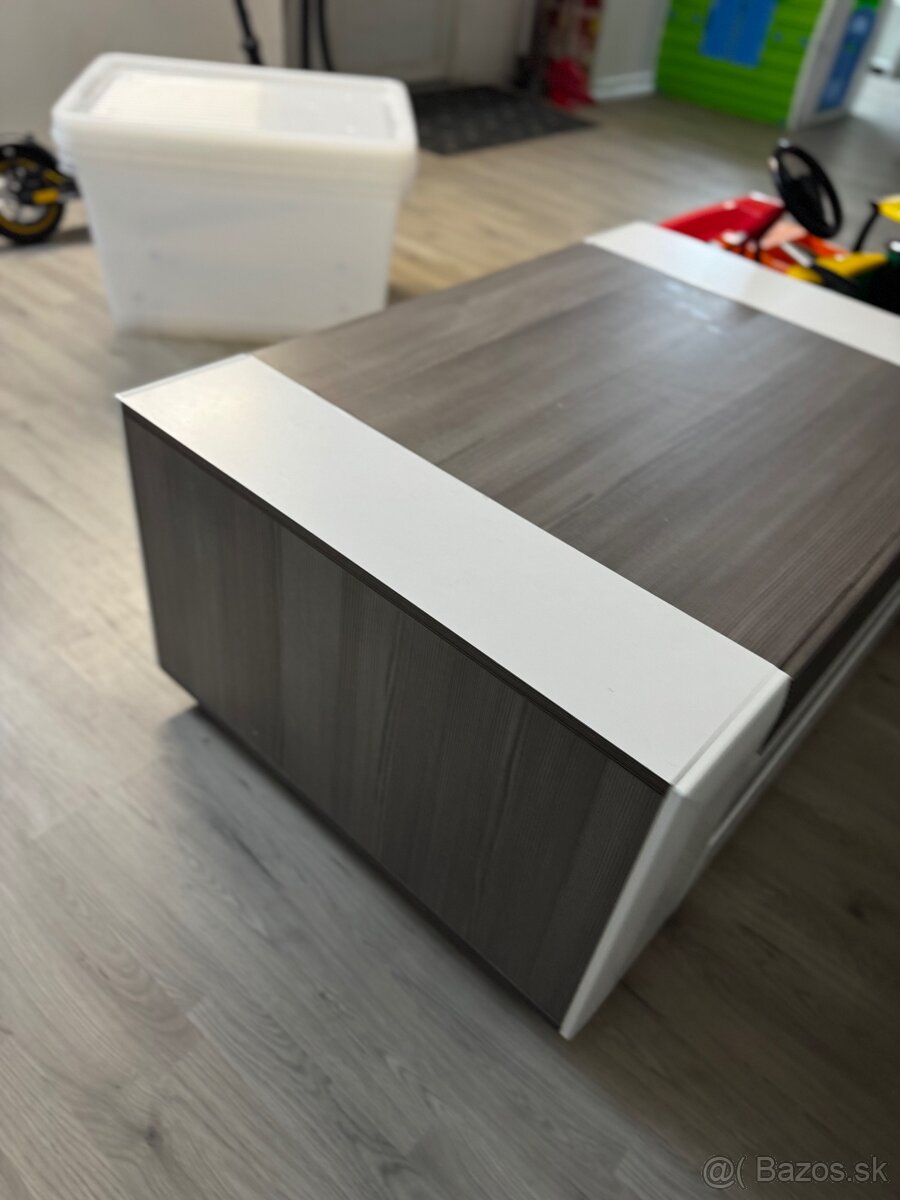 Konferenčný stolík masívny veľký / stolík - 4