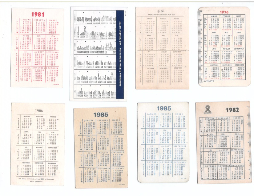 Staré vreckové kalendáriky - 4