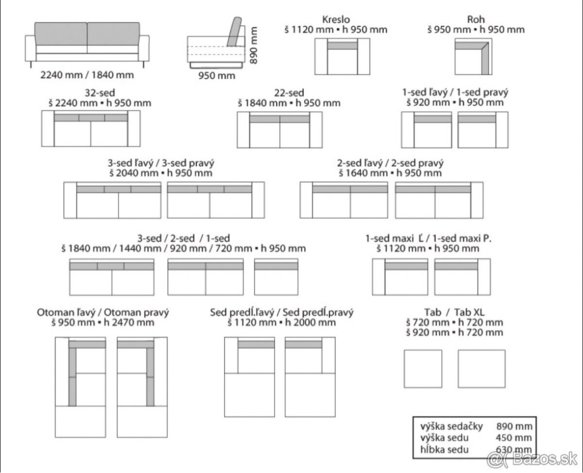 Sedacia súprava (nová) Brody - 4