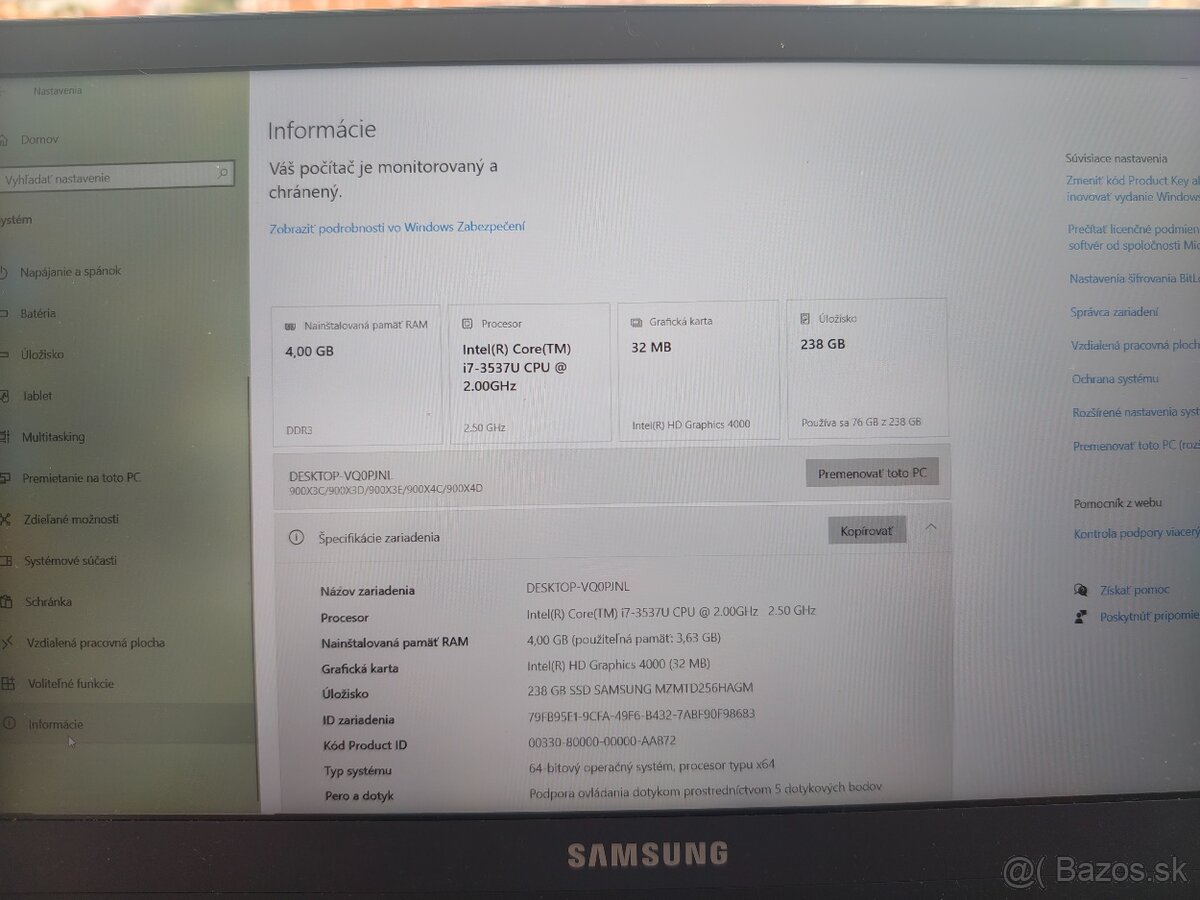 Ultrabook Samsung NP900X3E - 4