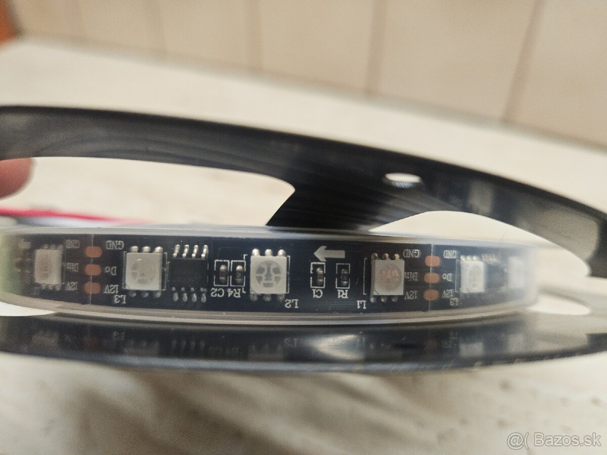 Led pásik neutrálna biela 10mm, 5mm, RGB adresovatelnú - 4