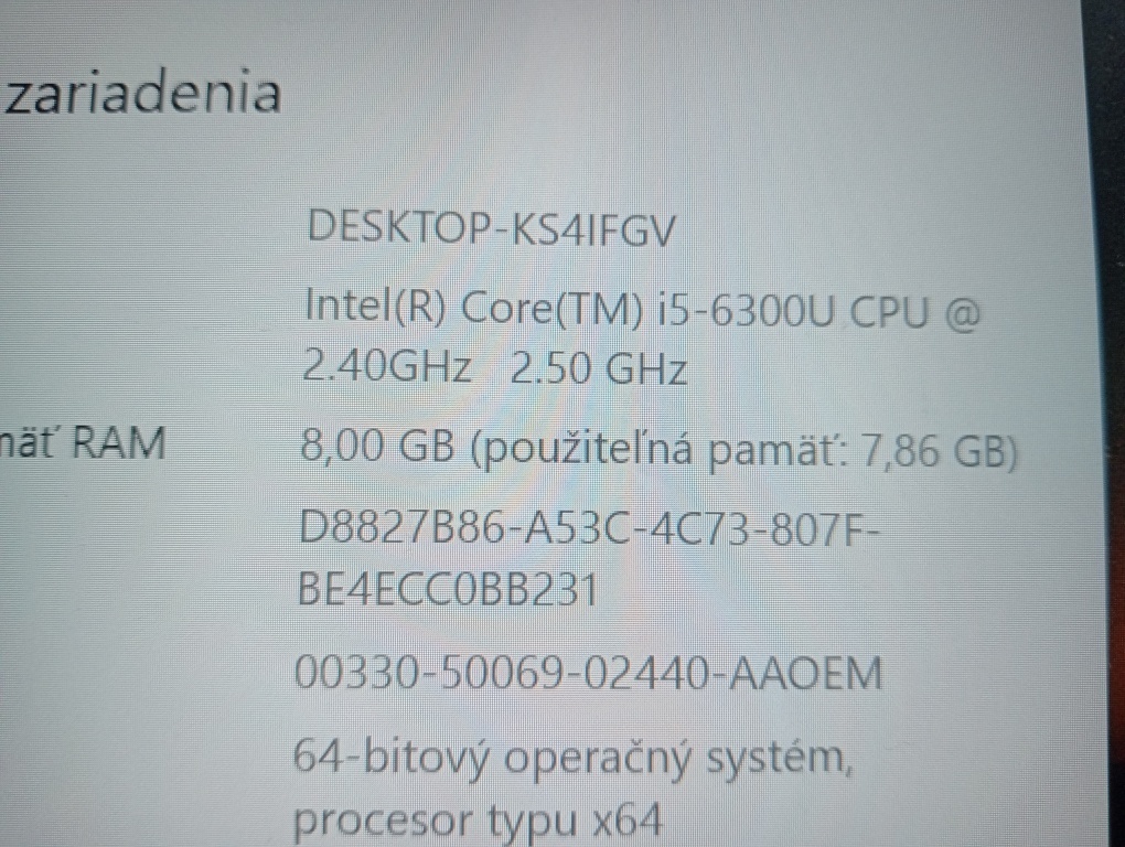 predám Lenovo Thinkpad T460 , Intel i5 , 8gb ram , Win 10 - 4