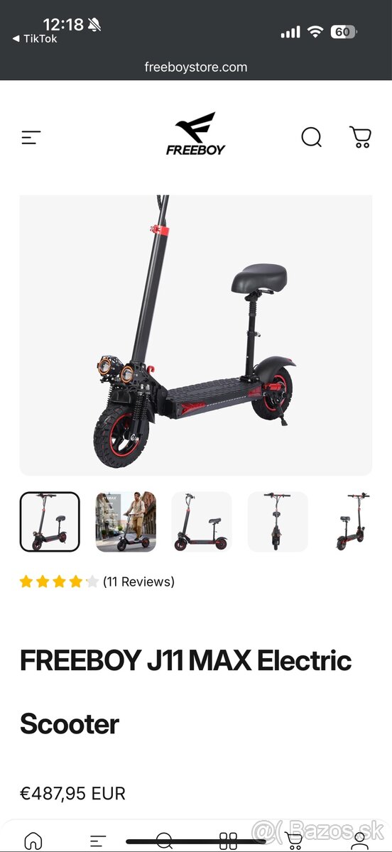 🛴 elektricka kolobežka Freeboy J11 Max NOVA - 4