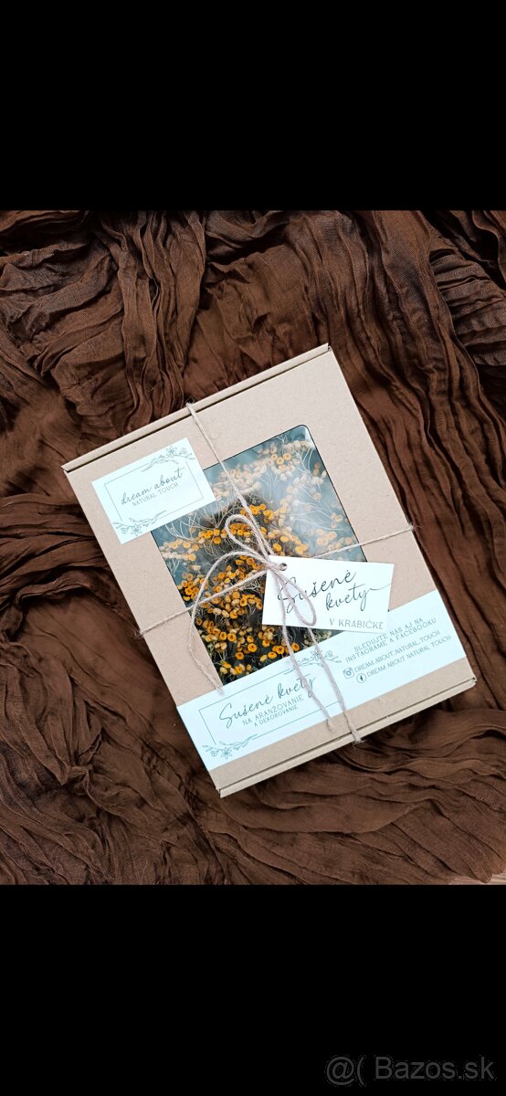 Darčekový box sušených kvietkov mix - 4