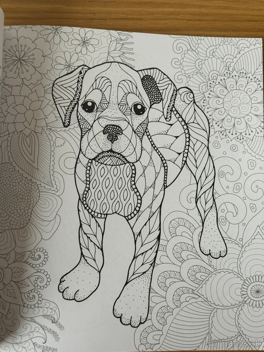 Antistresové omaľovánky - psy - 4